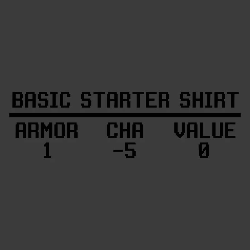  Funny RPG Basic Starter Shirt Stat Block Video