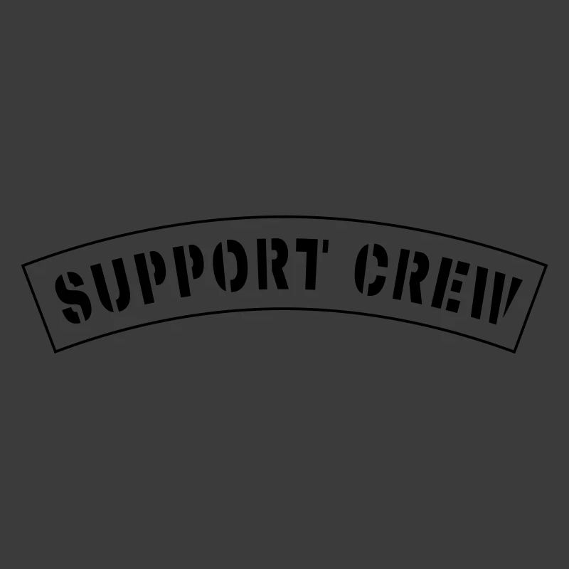 Patch de style équipage de soutien