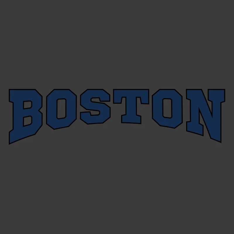 Boston Blockschrift Logo