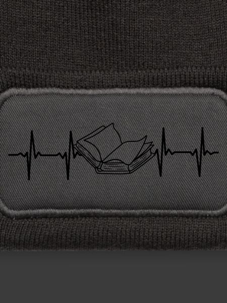 Bücherwurm Buch EKG Herzschlag