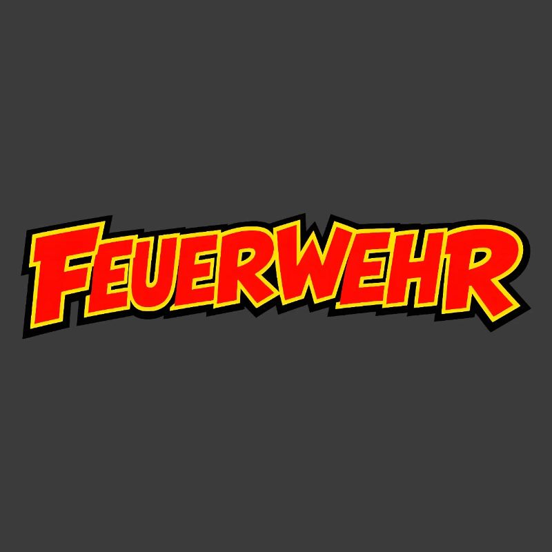 Feuerwehr Comic Schriftzug