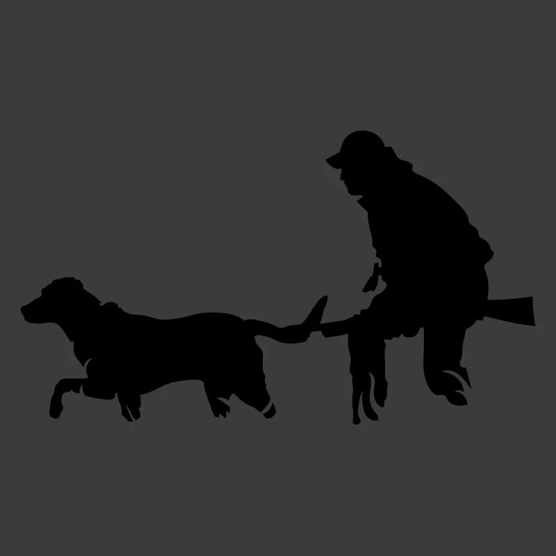 Jäger mit Hund