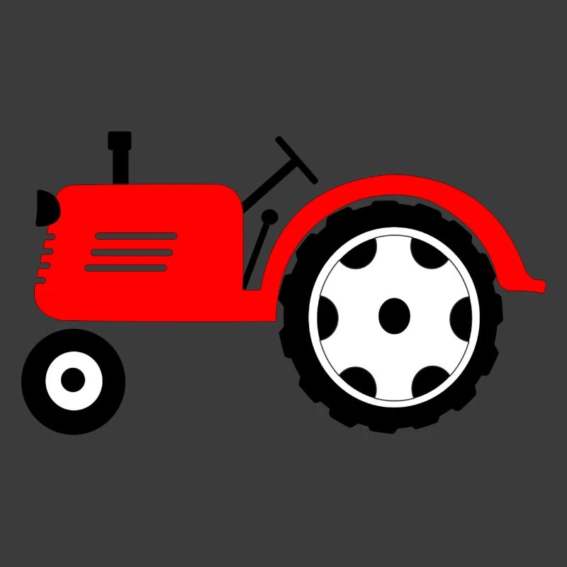 Ackerschlepper rote Landmaschine