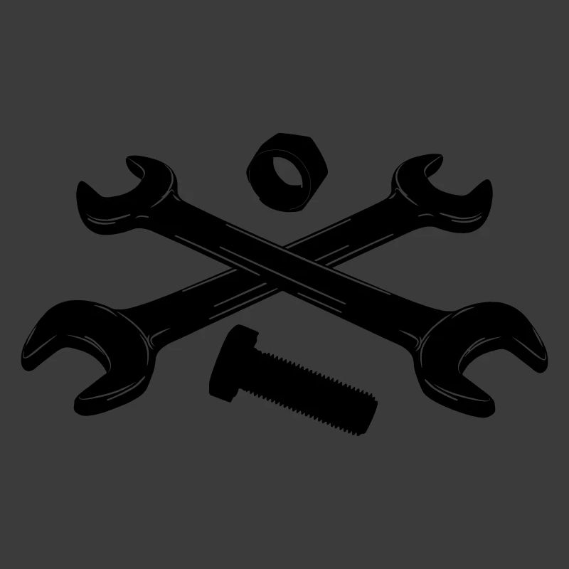 Tools wrenches nut and bolt