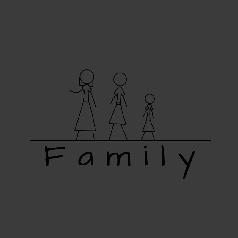 Strichmännchenfamilie