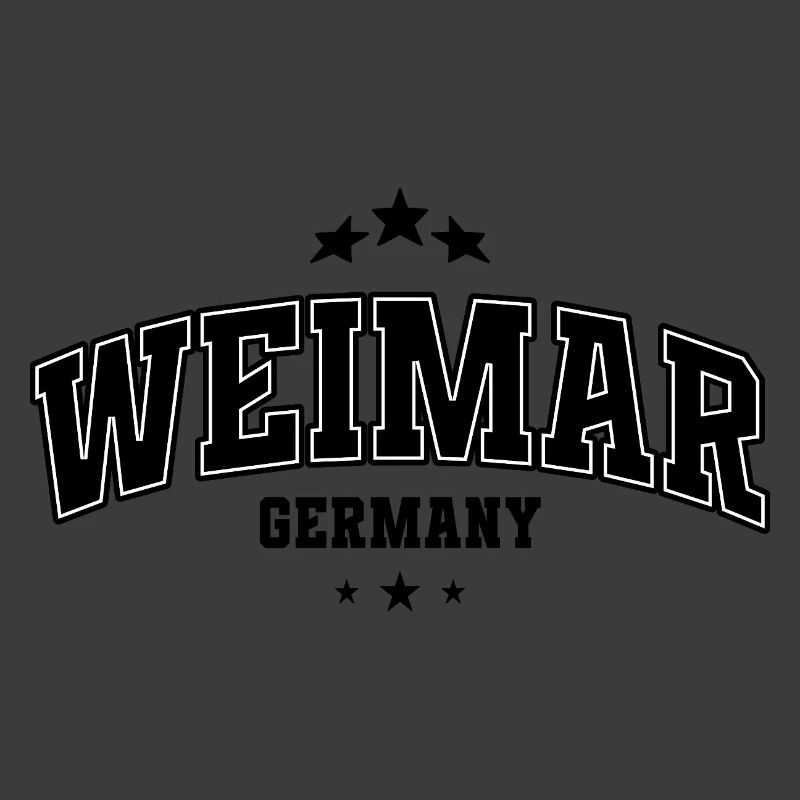 Weimar Varsity Schriftzug Souvenier