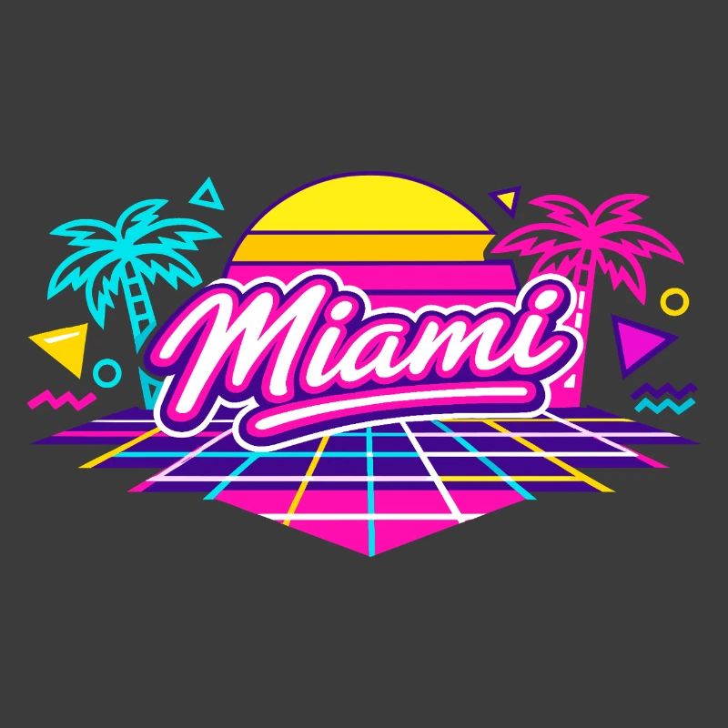 Miami Retro Disco Style Neon Vice Gift Idea
