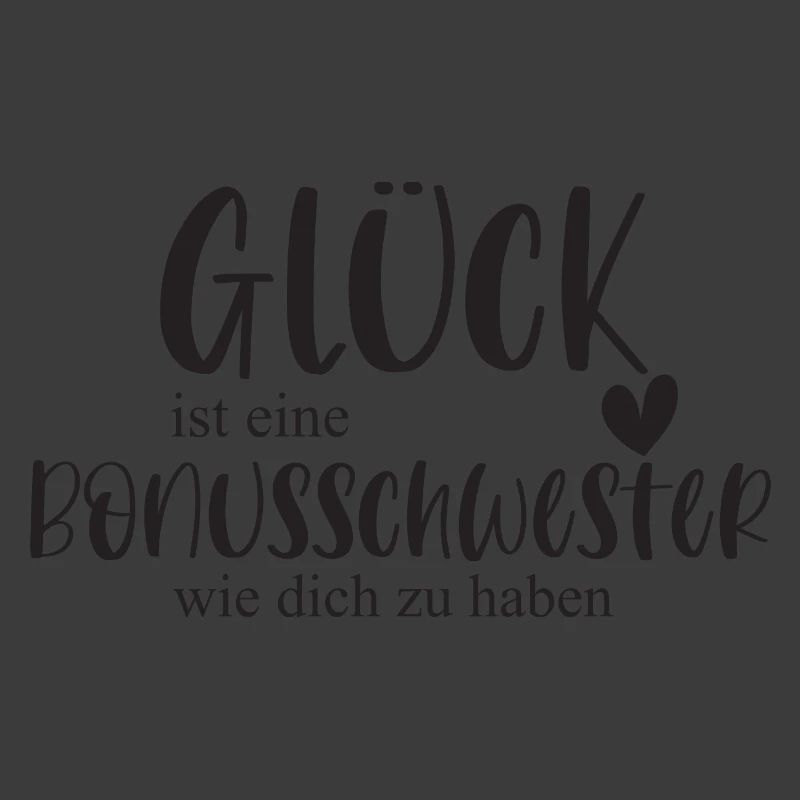 Bonusschwester Glück Geschenk Schwester Danke