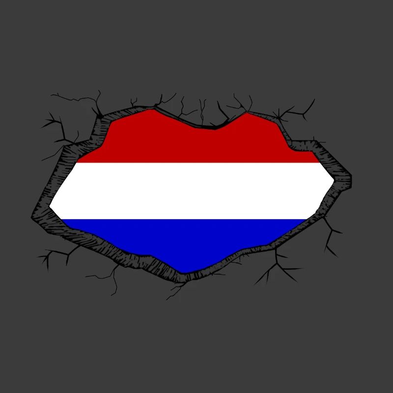 Holland Flagge Durchbruch
