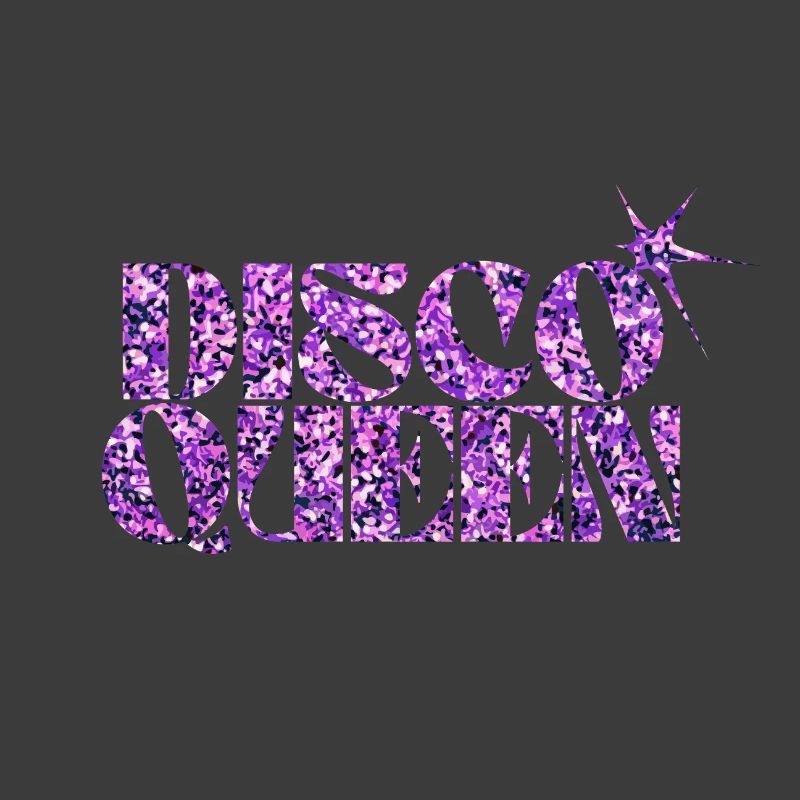 Disco Queen Glitter Pattern