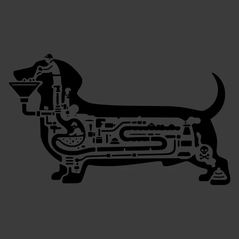 dackel verdauung hund kunst 