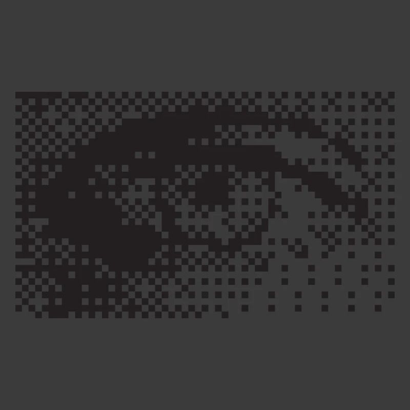 Midnight Pixel Eye Pattern