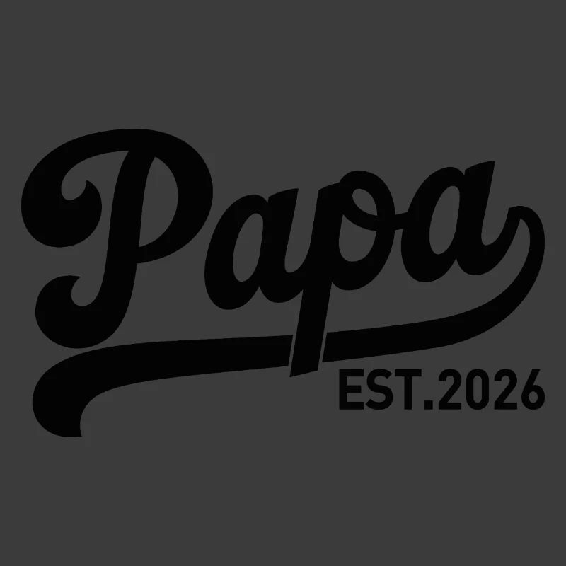 Papa EST 2026 Script Logo