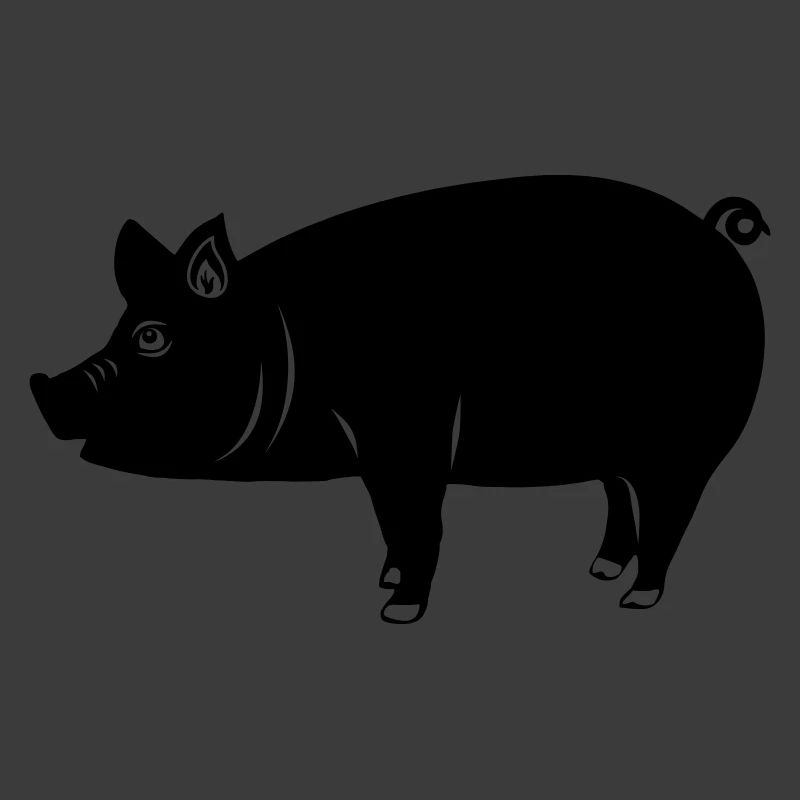 Schweinelogo Schattenbild
