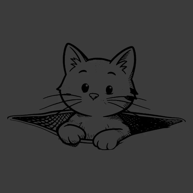 Kätzchen im Beutel Illustration