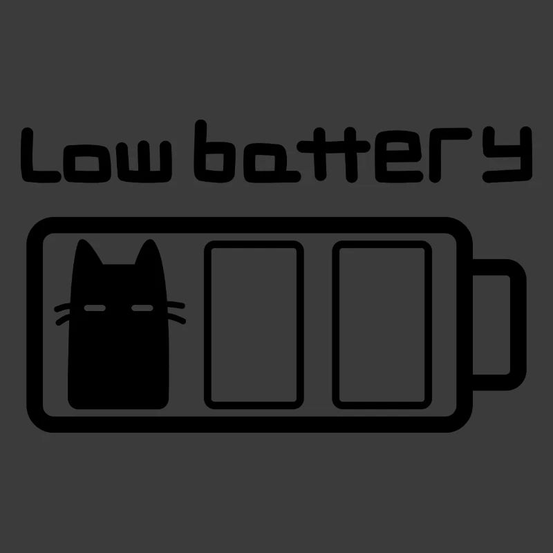 Low battery cat