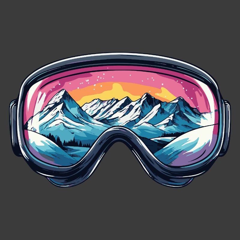 Ski Goggles Mountains Ski