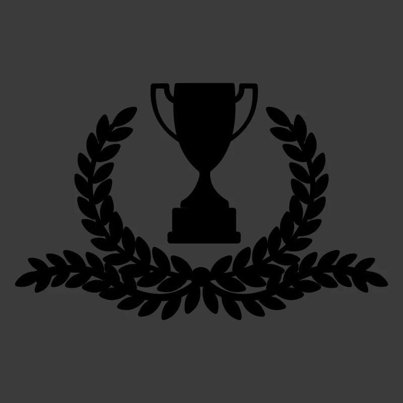 Couronne de laurier avec de longues ramifications de branches