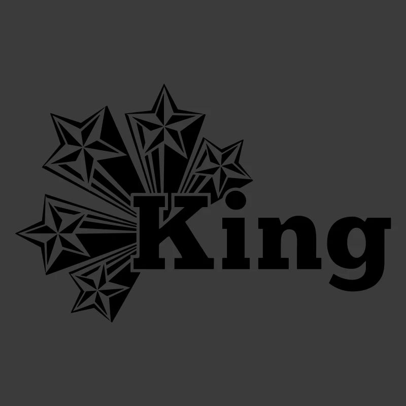 König transparent mit Sternen