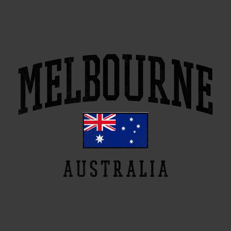 Melbourne Australien Flagge Design