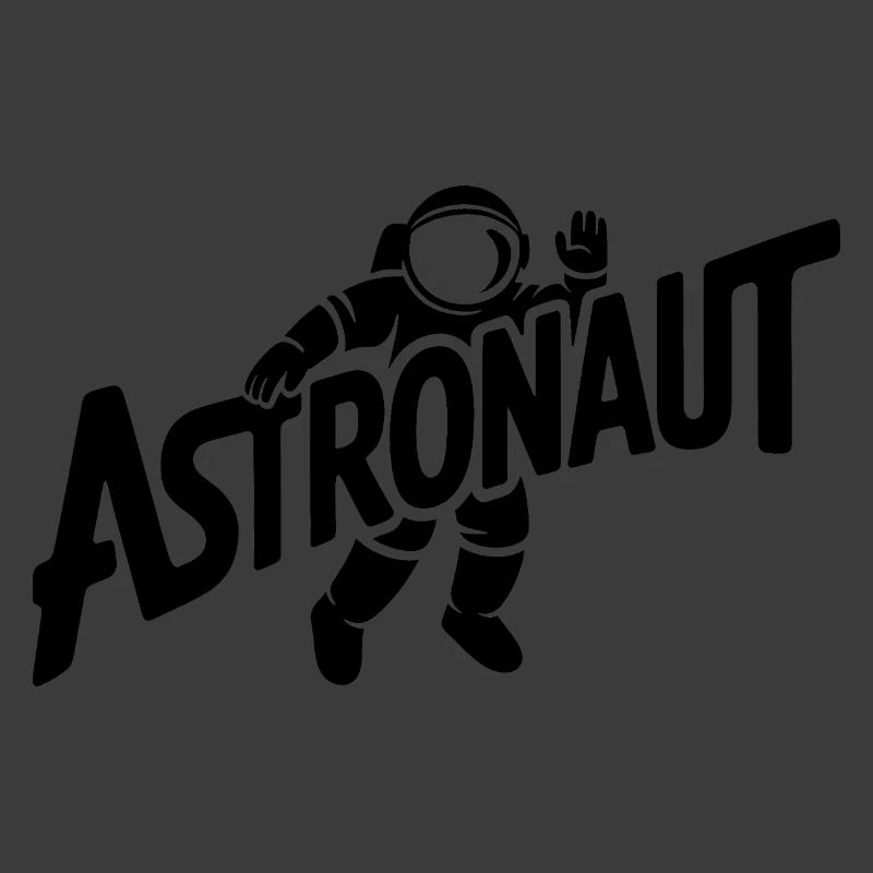 Astronaut - Cool Astonomy Logo