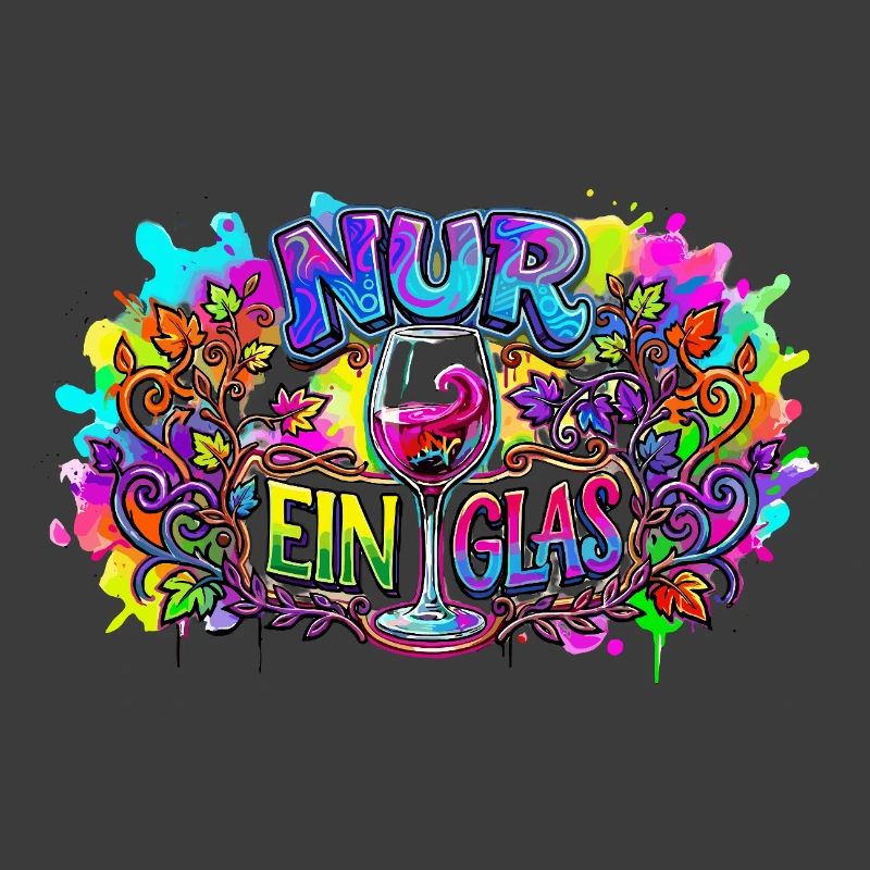 Nur ein Glas – bunte Weinkunst