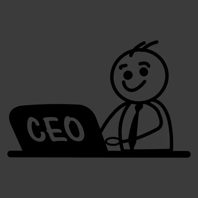 CEO von Arbeitslaptop