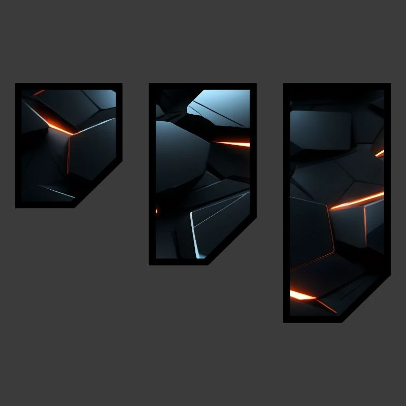 Futuristic Geometric Light Pattern