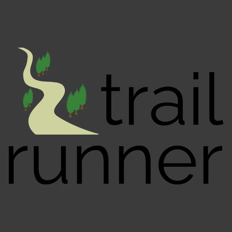 Trail Runner - Design with Text and Trail