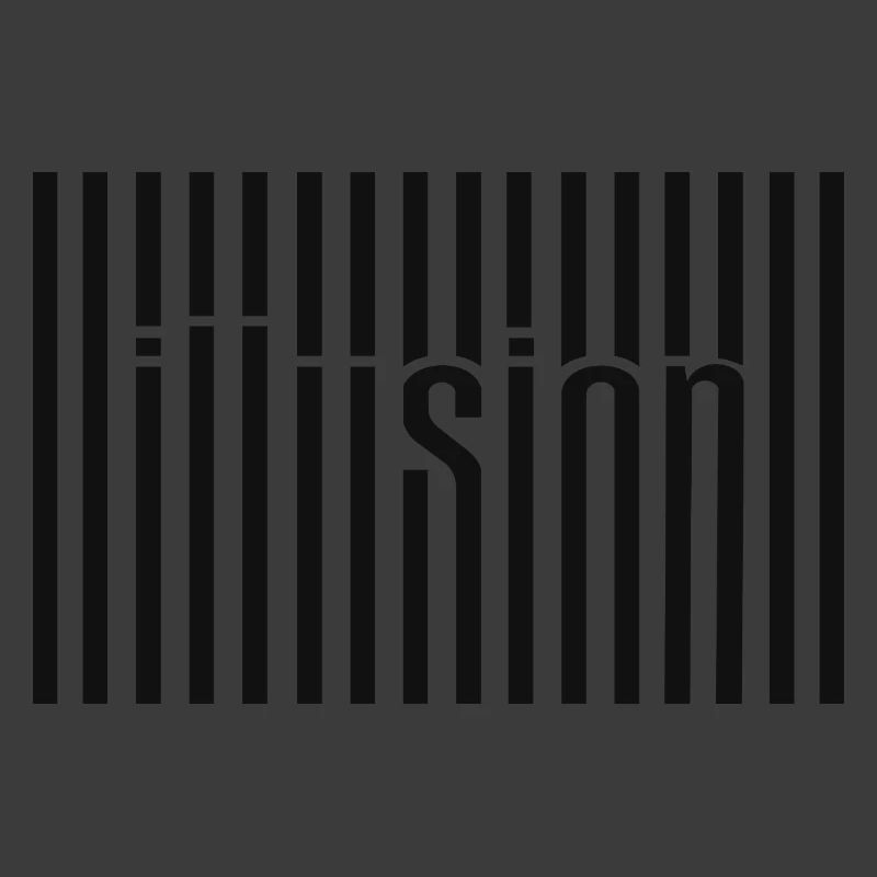 Illusion Barcode Textkunst