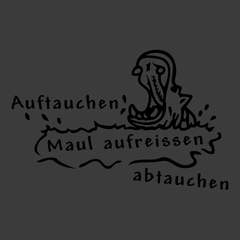 Hippo, Nilpferd, Spruch