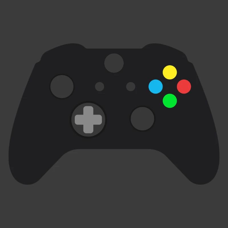 Dunkles Gamepad Neon-Knöpfe