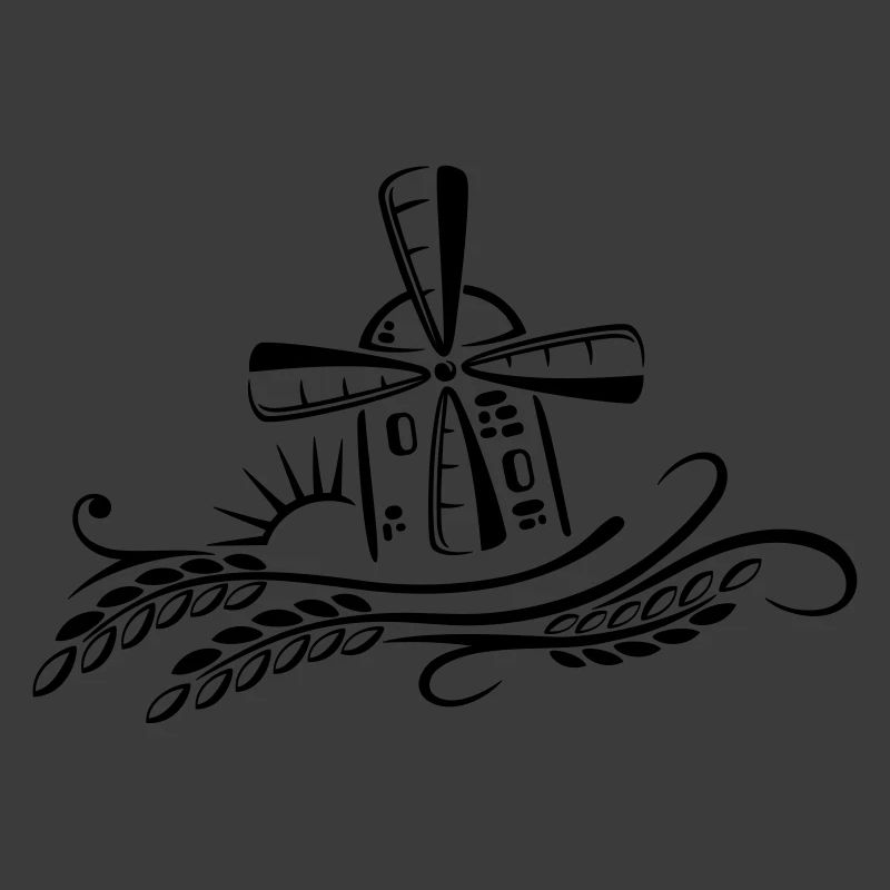 Baker, grain, mill, corn, sun