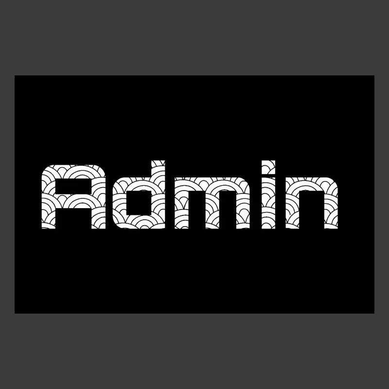 ADMIN Whitewords/Blackbackround