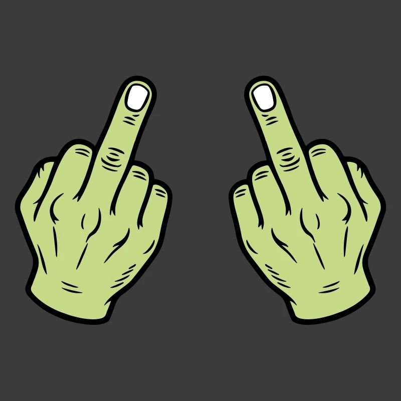 Mittelfinger Hand Frech