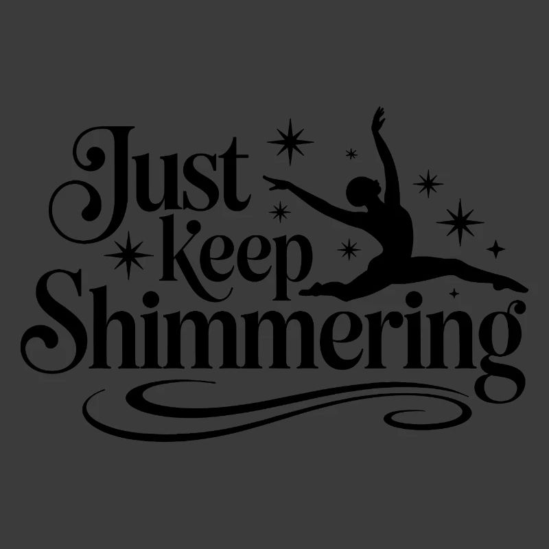 Schimmern Sie einfach weiter Synchronschwimmer