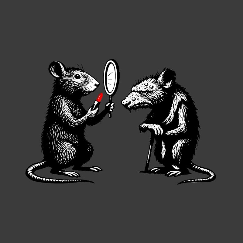 Ratten Noir Spiegelduell