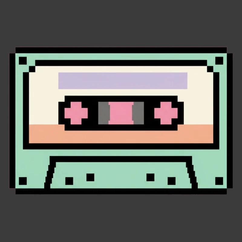 Retro 8-Bit-Pixel-Art-Kassette