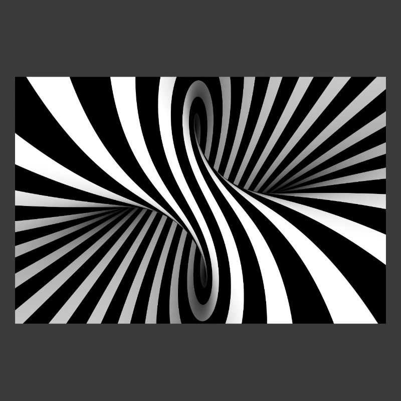 Illusionsspirale Schwarz-Weiß