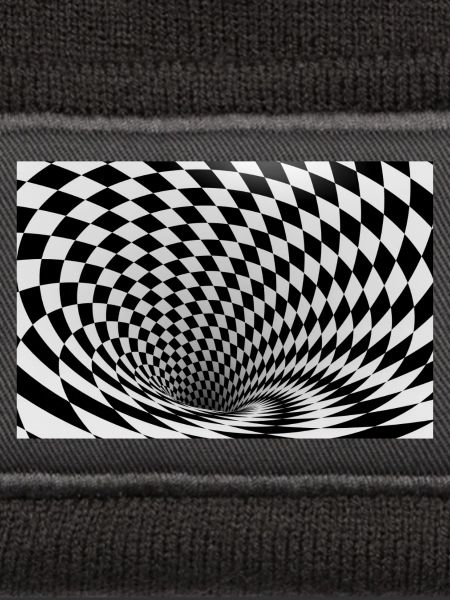Hypnotischer Schwarz-Weiß-Wirbel