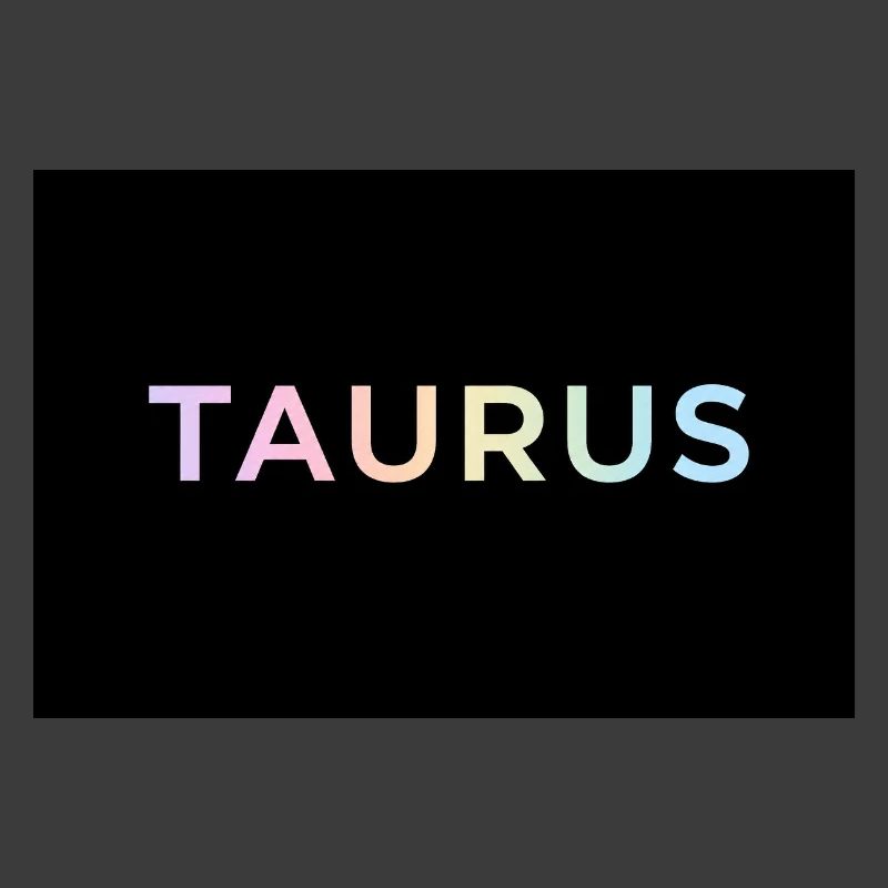 Taurus Gradient Typography