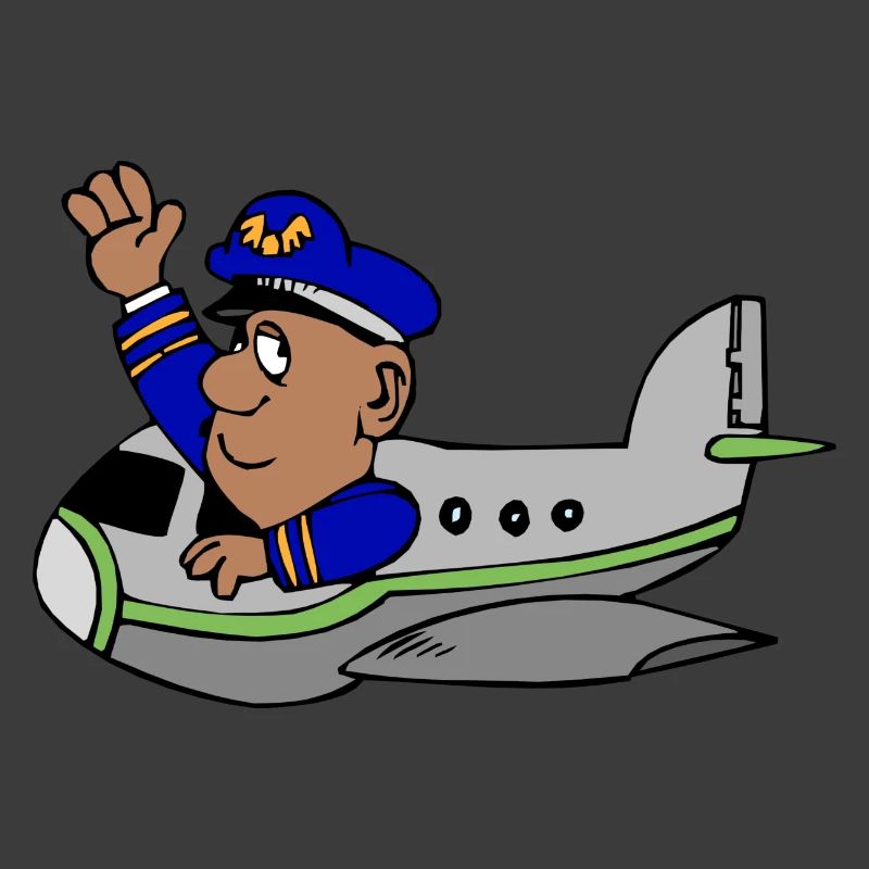 Flugzeug mit Pilot