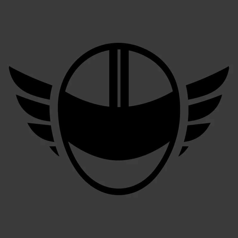 Motorradhelm mit Flügeln