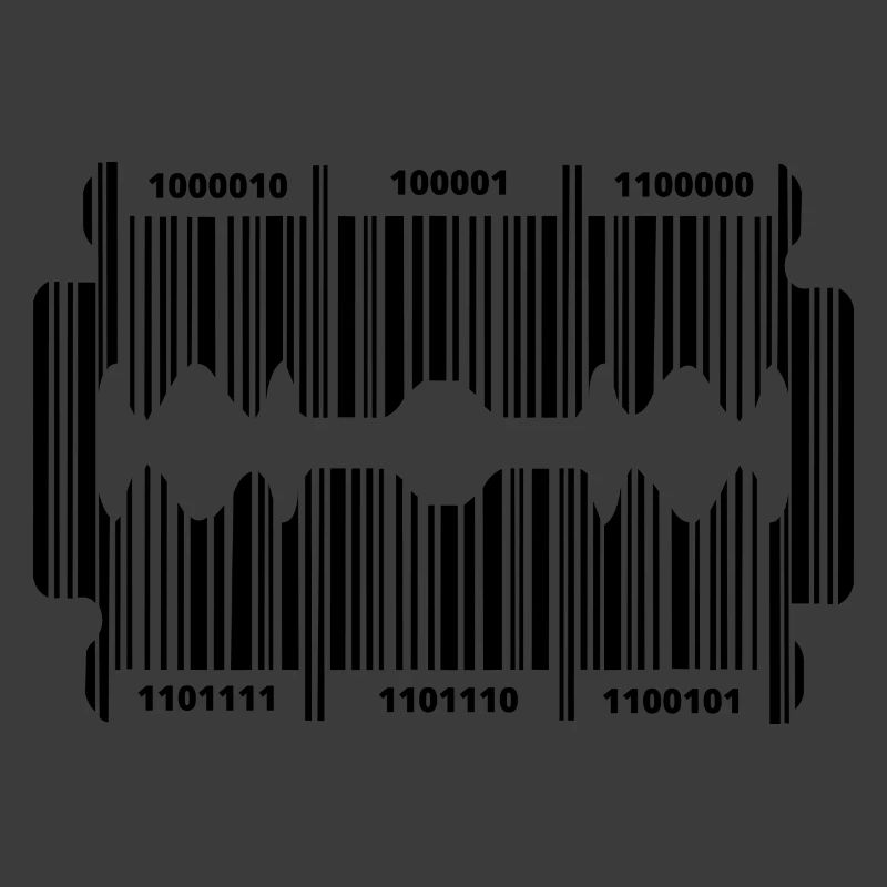 Razor blade with secret code