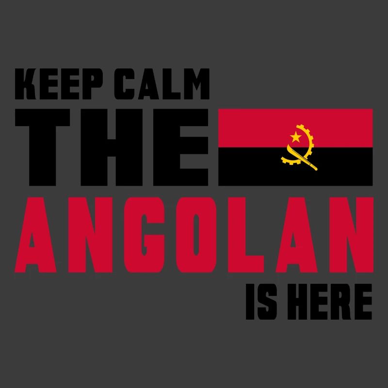 Conception du drapeau Angola Keep Calm