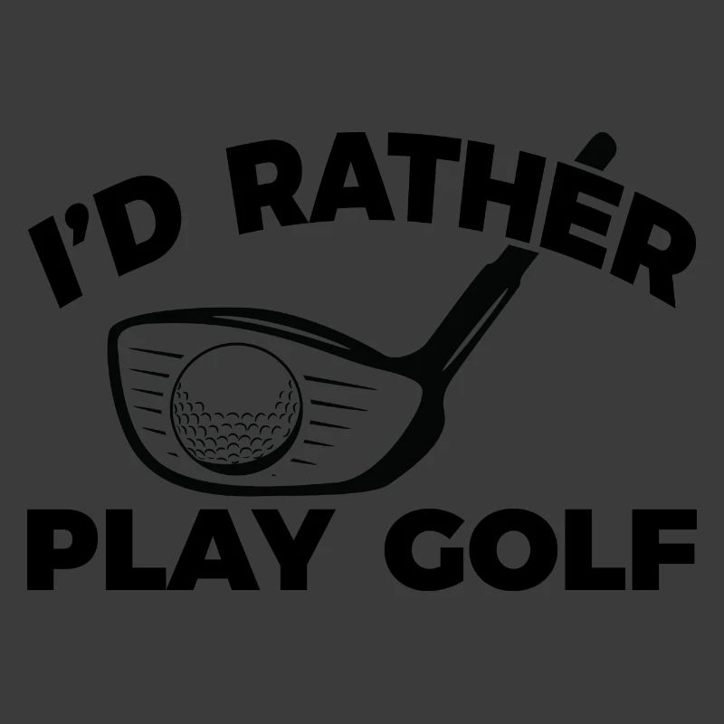 Lustiger Golfspieler