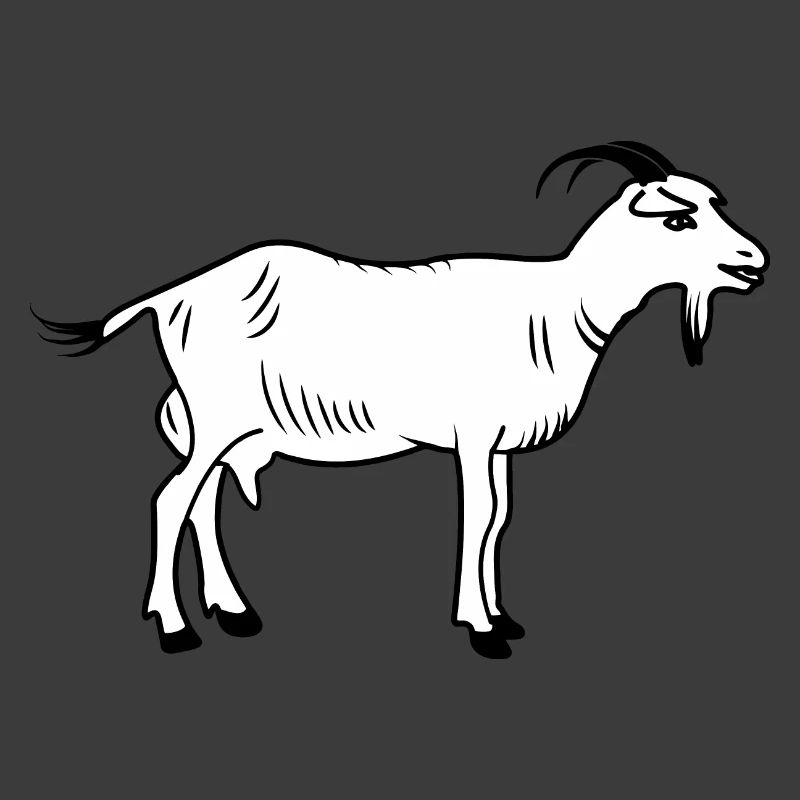 Ziege weiß