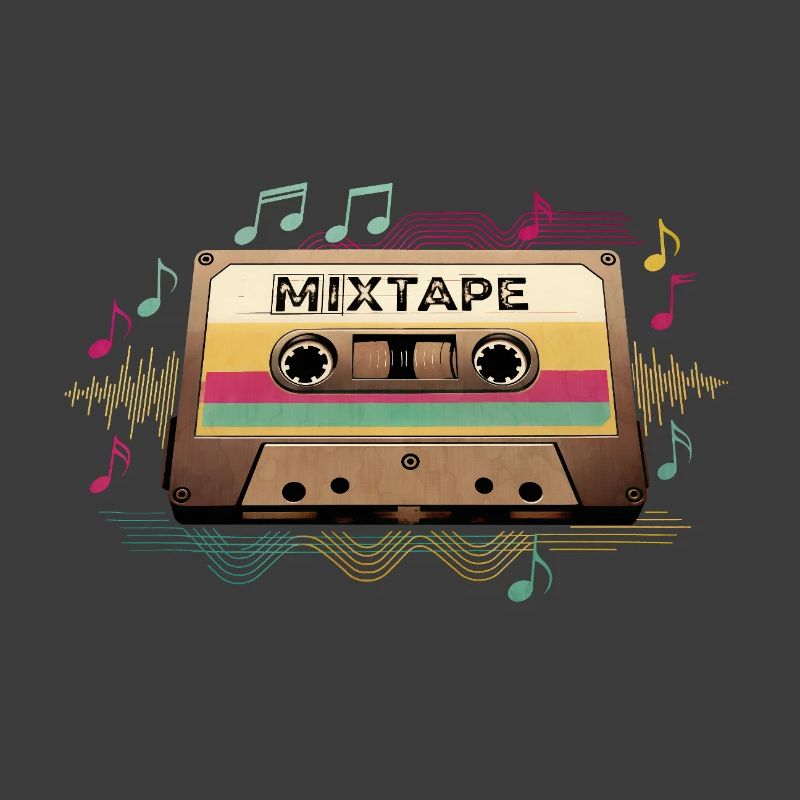 Retro Mixtape NeonNotes