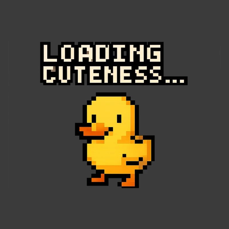 pixel duck loading cuteness