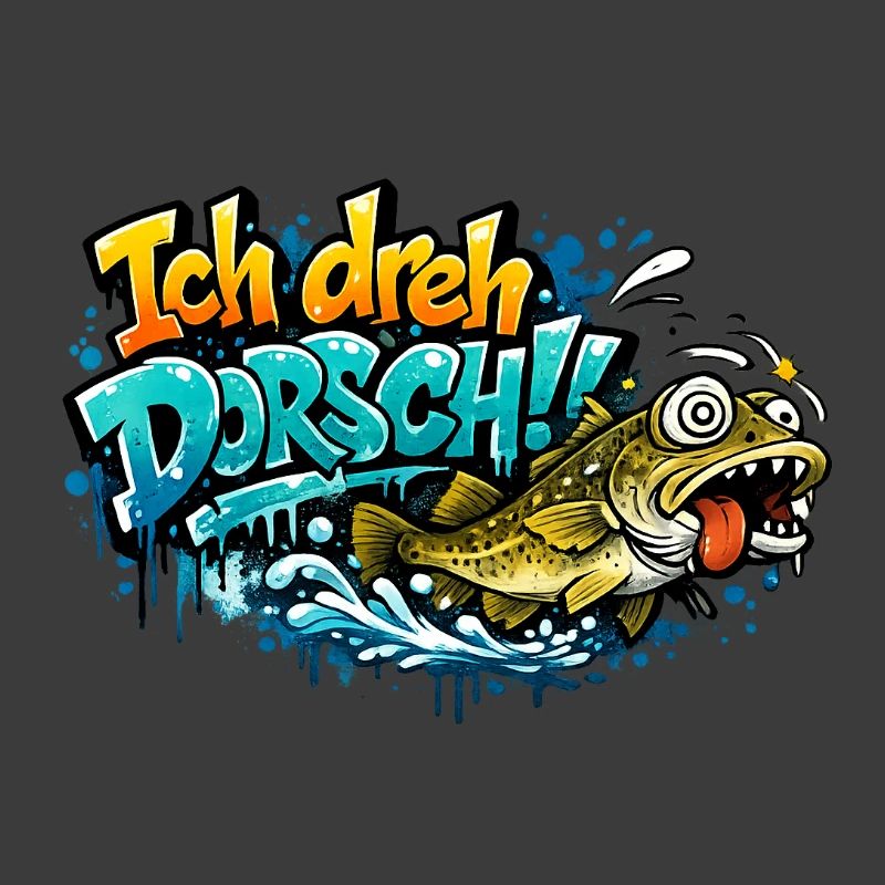 I Shoot Cod Graffiti Fish